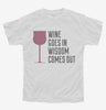 Wine Goes In Wisdom Comes Out Youth