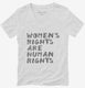 Womens Rights Are Human Rights white Womens V-Neck Tee