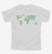 World Map Wanderlust Geography  Youth Tee