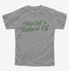 World's Tallest Elf Funny Christmas Holiday Party grey Youth Tee