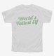 World's Tallest Elf Funny Christmas Holiday Party white Youth Tee