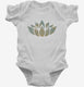 Yoga Workout Lotus white Infant Bodysuit