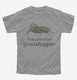 You Are Wise Grasshopper Humor grey Youth Tee