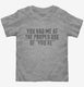 You Had Me at The Proper Use Of You're grey Toddler Tee