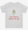 You Know What To Do Funny Mistletoe Toddler Shirt 666x695.jpg?v=1700520271
