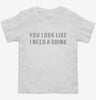 You Look Like I Need A Drink Toddler Shirt Ae4e3d90-f30c-4a49-9267-212ac517f6c7 666x695.jpg?v=1700586891