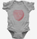 You'll Do Funny Valentines Day Heart Candy grey Infant Bodysuit