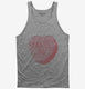 You'll Do Funny Valentines Day Heart Candy grey Tank