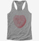 You'll Do Funny Valentines Day Heart Candy grey Womens Racerback Tank