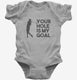 Your Hole Is My Goal Funny Golf  Infant Bodysuit