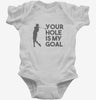 Your Hole Is My Goal Funny Golf Infant Bodysuit 666x695.jpg?v=1700454930