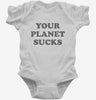 Your Planet Sucks Funny Alien Infant Bodysuit 666x695.jpg?v=1700389239