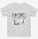 Zombies Hate Fast Food Funny Zombie white Toddler Tee