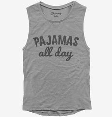 Pajamas All Day Womens Muscle Tank